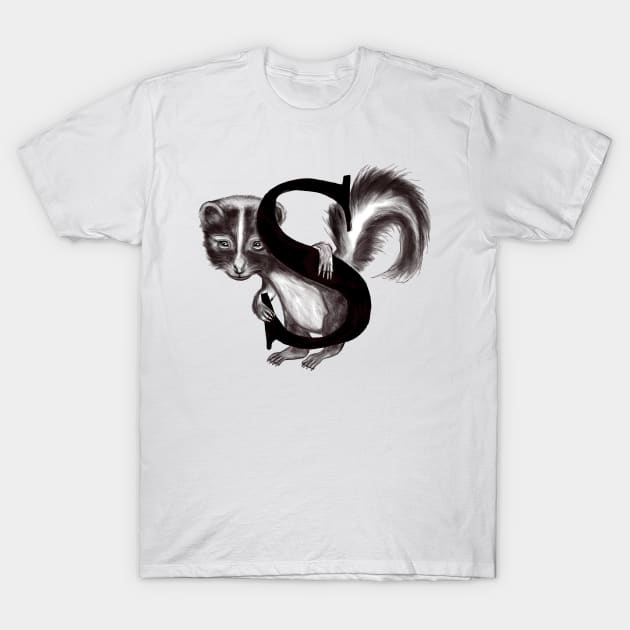 skunk S T-Shirt by msmart